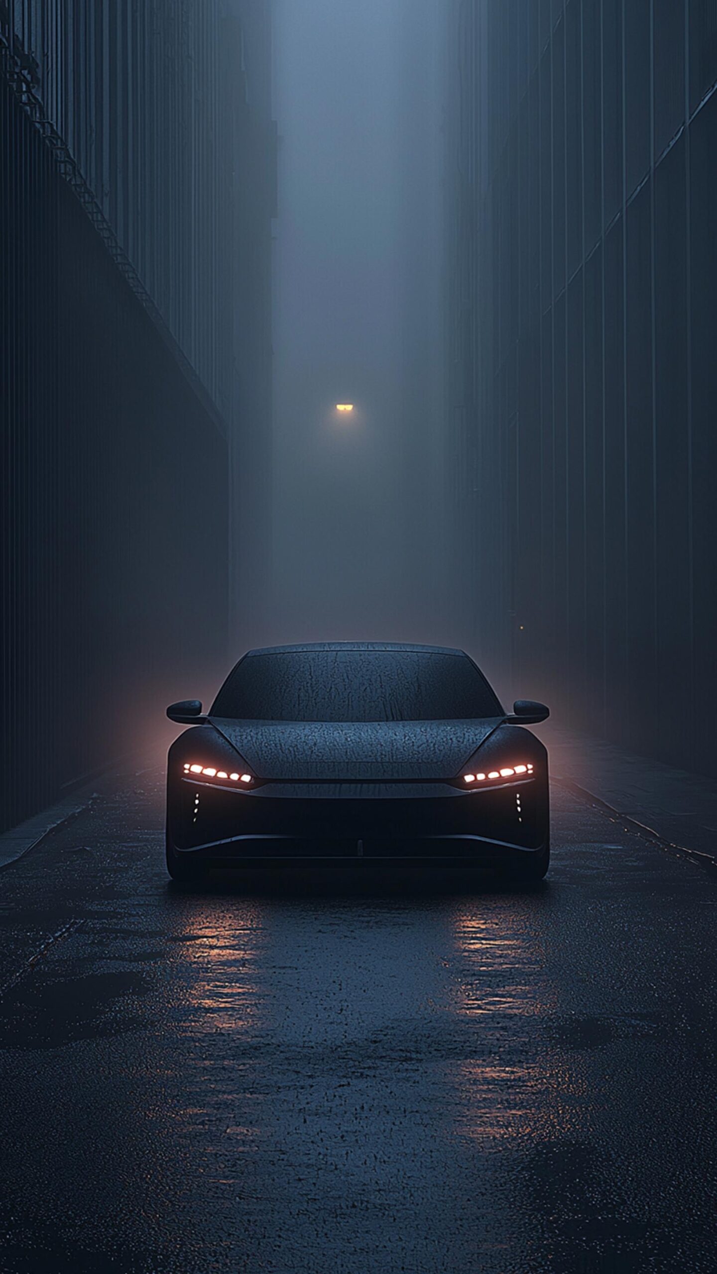 Dark Car AMOLED 4K Wallpaper